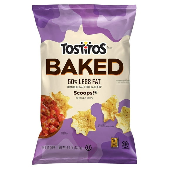 Pack Of 2 Tostitos Oven Baked Scoops Tortilla Chips, 6.25 oz (Package May Vary)