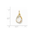 thumbnail image 2 of Collier Pendentif Goutte de Perles 7-8 mm en Or Jaune 14K de Culture d'Eau Douce avec Chaîne, 2 of 3
