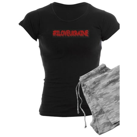 

CafePress - #I LOVE UKRAINE Design. Buy Now Pajamas - Women s Dark Pajamas