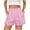 CQ52_Light pink, variant on Lumtrix Ruffle Elastic Waist Summer Shorts for Women Trendy 2026 Cute Bottoms Plaid Y2K Beach Vacation Boxers with Pockets Black L