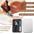 thumbnail image 2 of Senior Nail Clippers Set with Built-In Collection Box Wide Jaw Fingernail And Angled Head Toenail Clippers for Thick Nails Professional German Nail Scissors for Men Women, 2 of 8