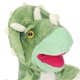 thumbnail image 2 of Animal Hand Puppet Stuffed Animal Hand Puppet Soft Cute Plush Toy with Open Movable Mouth Green 25cm, 2 of 4
