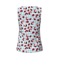 thumbnail image 5 of Lsque Flowers and Lady Bugs Printed Workout Tank Tops for Women, Athletic Sports Tank Tops, Compression Sleeveless Dry Fit Shirts,Sleeveless Yoga Shirt-Medium, 5 of 9