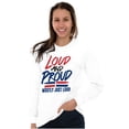 thumbnail image 4 of Loud Proud Dominican Heritage Pride Plus Size Long Sleeve Graphic Tee Shirt Brisco Brands 2X, 4 of 5