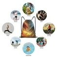 thumbnail image 6 of Disketp Red And Blue Fire Dragon B Drawstring Backpack Drawstring Gym Bags Draw String Bags for Sports, Gym, Travel, Swimming, Beach-Small, 6 of 6