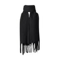 thumbnail image 1 of DPTALR Femmes Automne Pashmina Châle Wrap Cape Uni à Franges Tricot Cardigan Foulard, 1 of 1