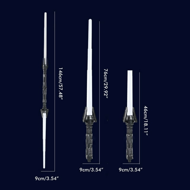 2 piezas 2 en 1 7 colores que cambian espada iluminada espada ligera expandible con sonido juguete de cosplay para niños adultos regalo de Navidad de Halloween