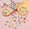thumbnail image 6 of 154pcs Glitter Glass Mosaic Tiles Cabochons Assorted Colors, 6 of 8
