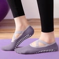 thumbnail image 2 of Ahabrexf Pilates Grip Socks for Women, Non-Slip Yoga Socks with Breathable Fabric for Home Training and Dance, 2 of 7
