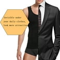 thumbnail image 6 of MISS MOLY Men's Slimming Body Shaper Compression Tank Top Vest Shirt Abs Shapewear, 6 of 7