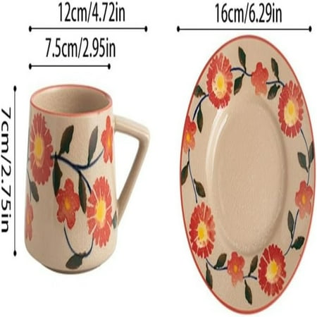 

YIRENWL Stylish and Elegant Ceramic Mug Set - Sophisticated and Chic Choice for Hot or Cold Drinks - Ideal Addition to Your Drinkware Collection - Perfect for Afternoon Tea Breaks at the