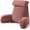 Brick Brown, variant on Bed Rest Reading Pillow with Arms & Detachable Headrest, Corduroy Backrest Cushion with Side Pockets & Washable Cover, Support Pillow for Sitting Up in Bed & Sofa Relaxing, Martini Olive