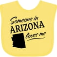 thumbnail image 3 of Inktastic Someone in Arizona Loves Me Boys or Girls Baby Bib, 3 of 4