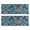 Blue Ethnic Paisley, variant on Kitchen Rugs Sets Of 2,Pink and Yellow Feather Pattern Anti Fatigue Kitchen Mat Rugs Non Slip Washable,Decorative Kitchen Floor Mats for Kitchen,Sink,Laundry,17"X47"