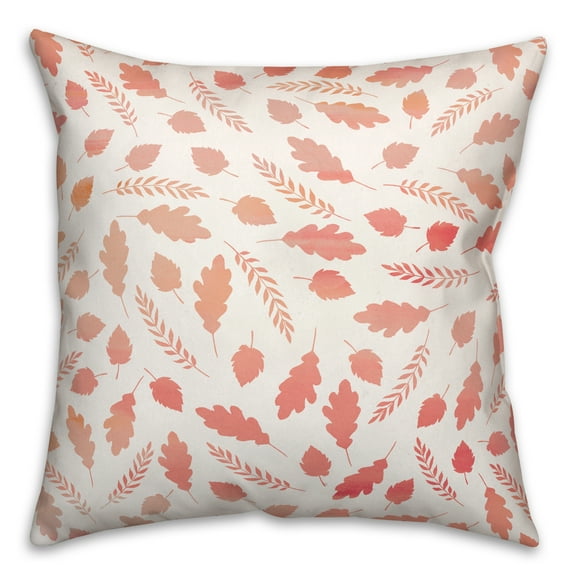 Creative Products Watercolor Leaf Pattern 18 x 18 Indoor / Outdoor Pillow