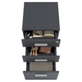 thumbnail image 5 of Modern Designs by Crafts and Comfort Lazio File Cabinet 3 Drawers with Lock - Great for Home and Office Use, Wheels and Fits Under Desks – Black Height 26 Inches, 5 of 6