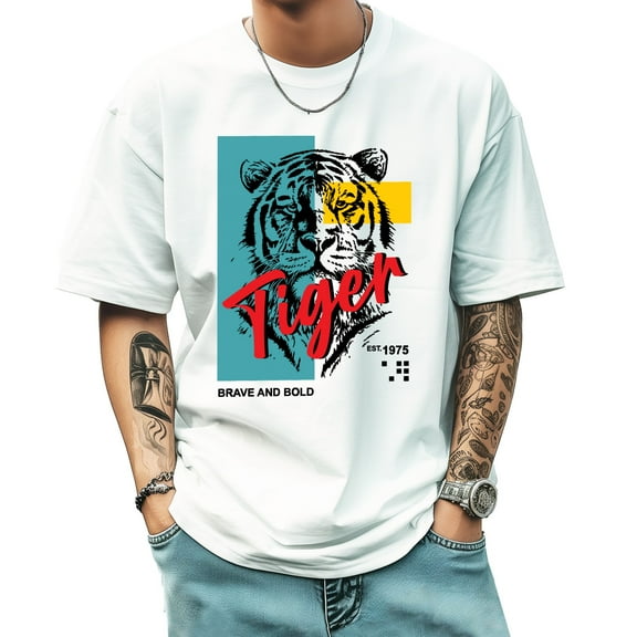 Men's Short Sleeve Graphic T shirt Collection Summer New Trend Sports Shirt Select
