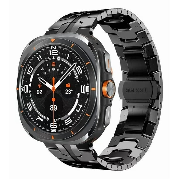 Correa de Acero Inoxidable de Lujo, Deportiva, Resistente al Agua, Compatible con Samsung Galaxy Watch Ultra 47mm