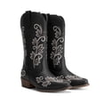 thumbnail image 6 of DREAM PAIRS Women's Mid-Calf Cowboy Boots Embroidered Western Boots with Square Toe Classic Chunky Heel Vegan Leather Boots, 6 of 9