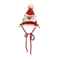 thumbnail image 1 of Festive Pet Christmas Hat Knitted Santa Cap Holiday Dress Up Winter Warm Accessory for Small Dogs and Cats, 1 of 5