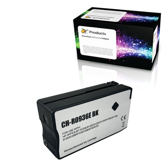 OCProducts Compatible Ink Cartridge for HP 936e Black Ink Cartridge for OfficeJet Pro 9110b 9117b 9120b 9120e 9122e 9125e 9128e 9130b 9132e 9135e 9720e 9730e