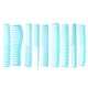 thumbnail image 1 of Juego de 9 peines multifuncionales para cuidado capilar, incluye peines de dientes anchos y finos, ideal para salón de belleza o uso en casa, disponible en tono azul claro., 1 of 6