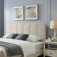 thumbnail image 2 of Noble House Abdullah Contemporary Upholstered King/California King Headboard, Beige, Black, 2 of 9