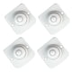 thumbnail image 2 of 4 piezas de polea adhesiva de 360 ​​grados, caja de almacenamiento Universal autoadhesiva, cubos, ruedas giratorias, para el hogar en Almacenamiento y organización del hogar Cuenta de plástico blanco Moyic HA063451-03B, 2 of 6