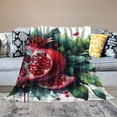 thumbnail image 2 of Orinice Pomegranate Warm Lightweight Blanket Soft Fleece Throw Blanket for All Seasons, Living Room Sofa Decor, Cow Gifts, Flannel Material, Multiple Sizes 40x50in, 2 of 6