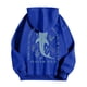 thumbnail image 4 of MHFRRA Sudadera con Capucha Gráfica para Mayor Estilo y Comodidad Azul, 4 of 5