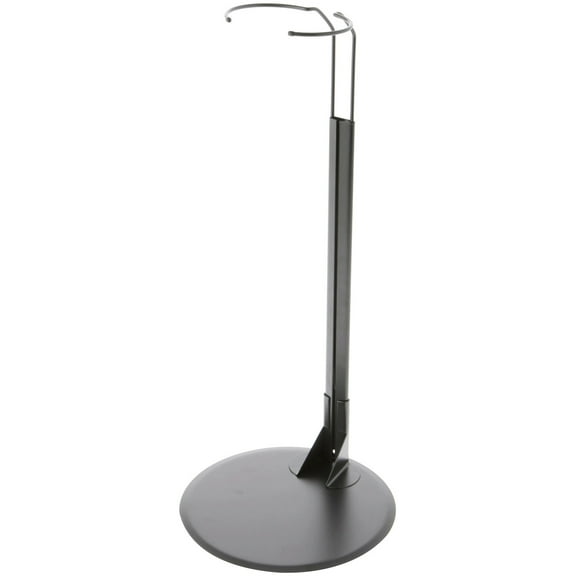Plymor DSP-15B Black Adjustable Doll Stand, fits 25, 26, 27, 28, 29, 30, 31, 32, 33, and 34 inch Dolls, Waist is 3.75" - 5" wide, 11" - 13" around