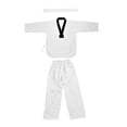 thumbnail image 1 of Uniforme de Taekwondo de algodón completo, ropa deportiva, disfraz de Karate para adultos y niños (180), 1 of 10