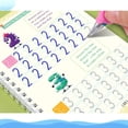 thumbnail image 4 of LEEYNEER Copybooks - Reusable Grooved Writing Books - Handwriting Practice Workbooks  Calligraphy Learning Kit & Tracing Tools Set  4 Books with Pen & pen coreRefills (Ages 3-8), 4 of 9