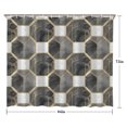 thumbnail image 5 of Gray White Gold Marble Pattern Shower Curtain 84"x72" ,Bathroom Decorative Shower Curtains Set with 12 Hooks,Modern Waterproof Washable Shower Curtain, 5 of 6