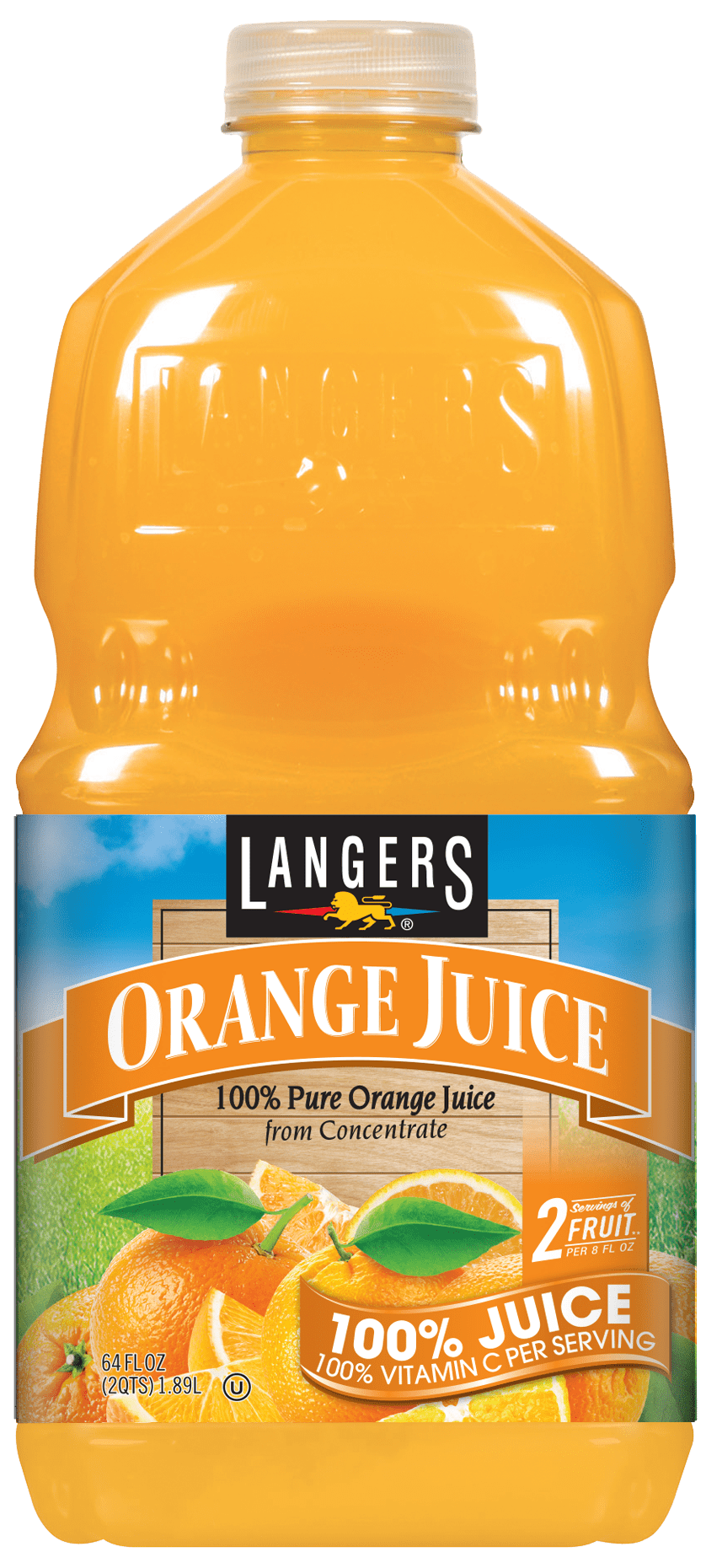 Langers Orange Juice Drink, 64 Fl Oz