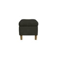 thumbnail image 6 of HomePop Button Tufted Storage Bench, 40"W x 18"D x 18"H, Chocolate Brown Velvet, 6 of 8