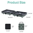 thumbnail image 3 of Eosunjian Camping Stove with Windshield, 20000 Btu Propane Camp Stove, Portable Folding Gas Stove,Includes Frying Pan & Carry Bag (2 Burner,Green), 3 of 12