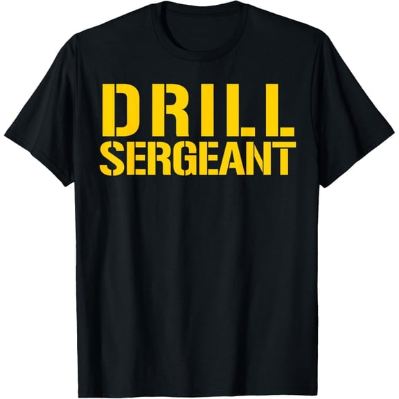 Drill Sergeant Uniform Military Boot Camp Instructor T-ShirtMen and women, White Black T-shirt, size: Extra large S-4XL