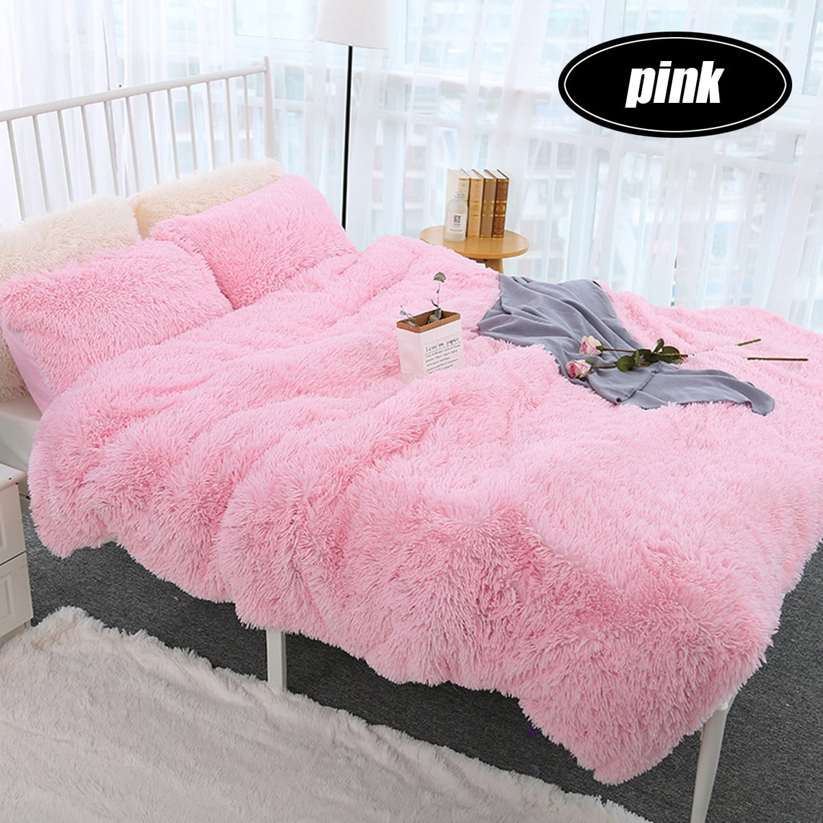 Soft Blankets for Beds Shaggy Faux Fur Blanket Ultra Plush Decorative