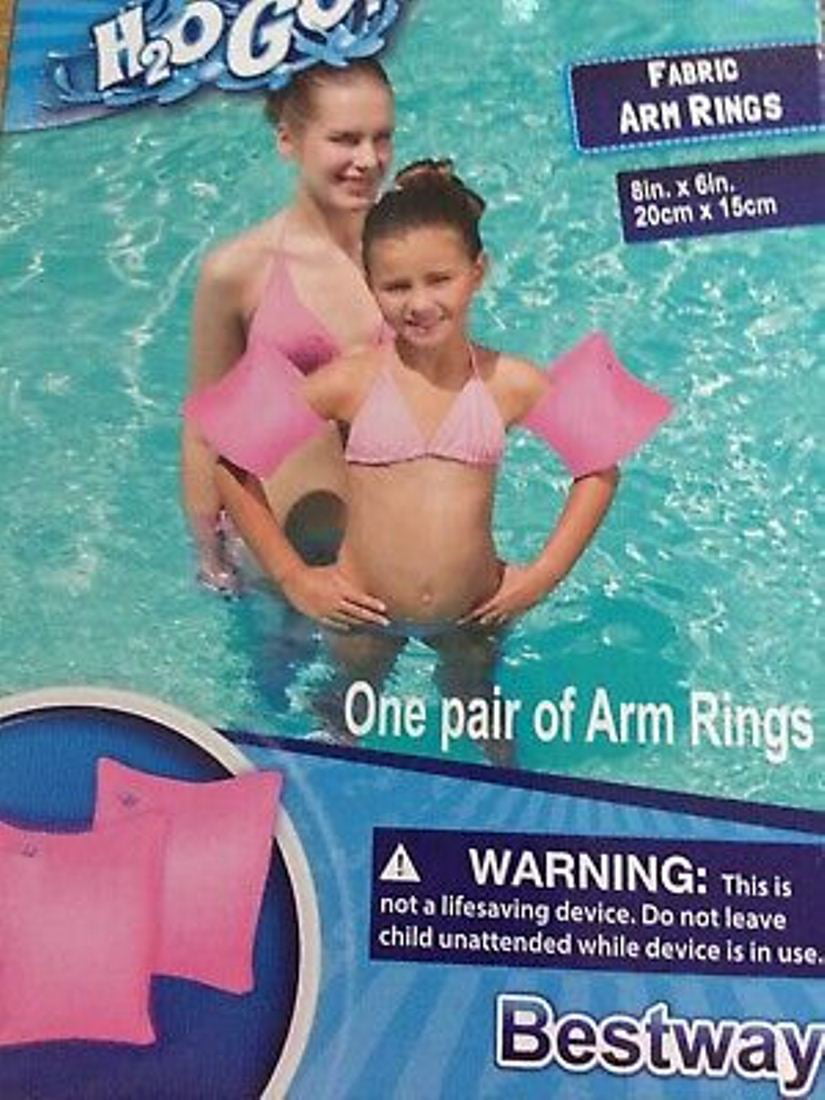 pairs kids arm floaties H2O Go 3 Details about    inflatable Swim bands Ages 3-6 