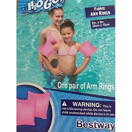 Bestway H2O GO! Inflatable Fabric Arm Rings  8 Inches By 6 Inches For Ages 3 to 6, (Best Way To Deal With Stress)