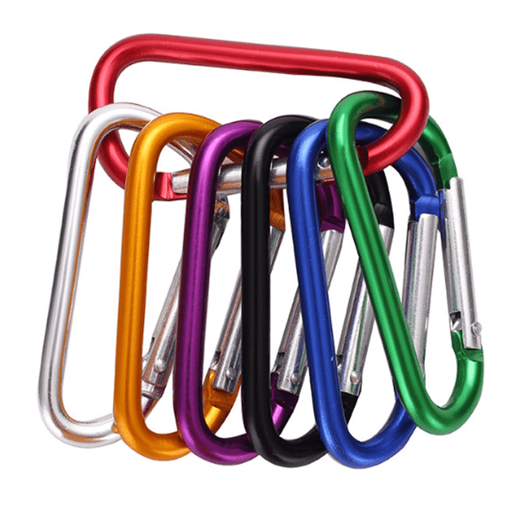 30 Pcs Carabiner Clips, Carabiners D Ring Shape, Key Chain Clip Hook, Keychain Clip for Camping Hiking Backpacking 