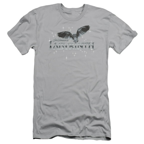 Labyrinth Owl Logo S/S Adult 30/1 T-Shirt Silver