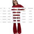 thumbnail image 4 of YunPes Girls' Summer 2-Piece Outfit Set Colorful Butterfly Print T-Shirt and Flare Long Pants Fashion Summer Outfits 8-13Y, 4 of 4