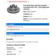 thumbnail image 2 of Front Brake Rotor and Hub Assembly - Compatible with 1999 - 2002 Dodge Ram 1500 Van - Raybestos, 2 of 2