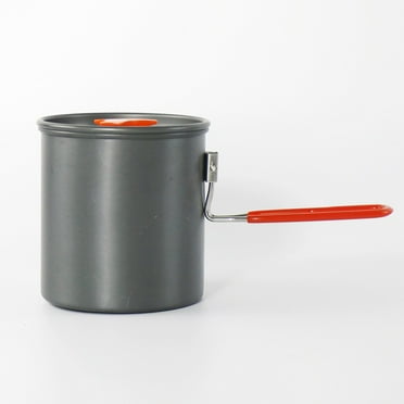 Hiking Gear Compact Aluminum Cooking Pot 1L for Hot Beverages Outdoors