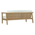 thumbnail image 6 of Modway Bayport 6 Piece Outdoor Patio Teak Set in Natural White, 6 of 7