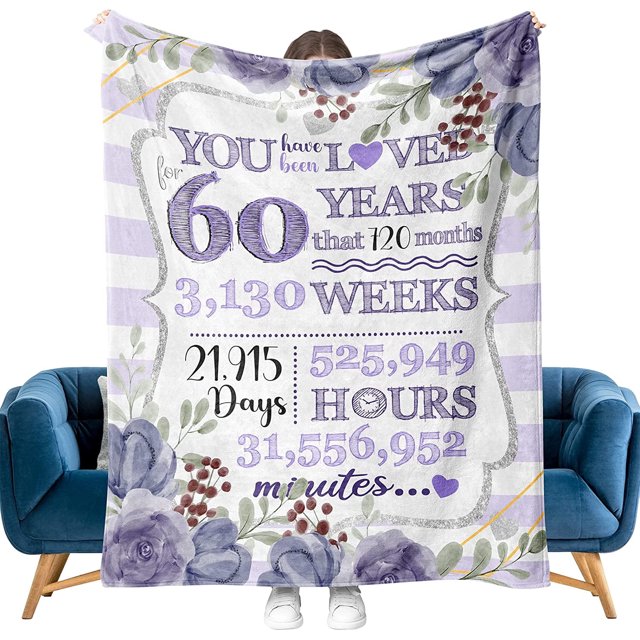 LHSHID 70th Birthday Gifts for Women Gifts for 70 Year Old Womens Blanket 70th Birthday Decorations Gifts Ideas for Her Wife Sister Mom Grandmother Friends 30x40in
