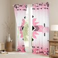 thumbnail image 3 of Manfei Bling Pink Aztec Curtains Pack of 2 (42x84 Each), Vintage Bohemian Triangle Curtains Blackout, Teen Kid Adult Bedroom Curtains, Living Room Curtains Decor, 3 of 6