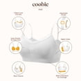 thumbnail image 6 of Coobie V-Neck Lace Trim Bra with Back Closure 9182,White,One Size, 6 of 8